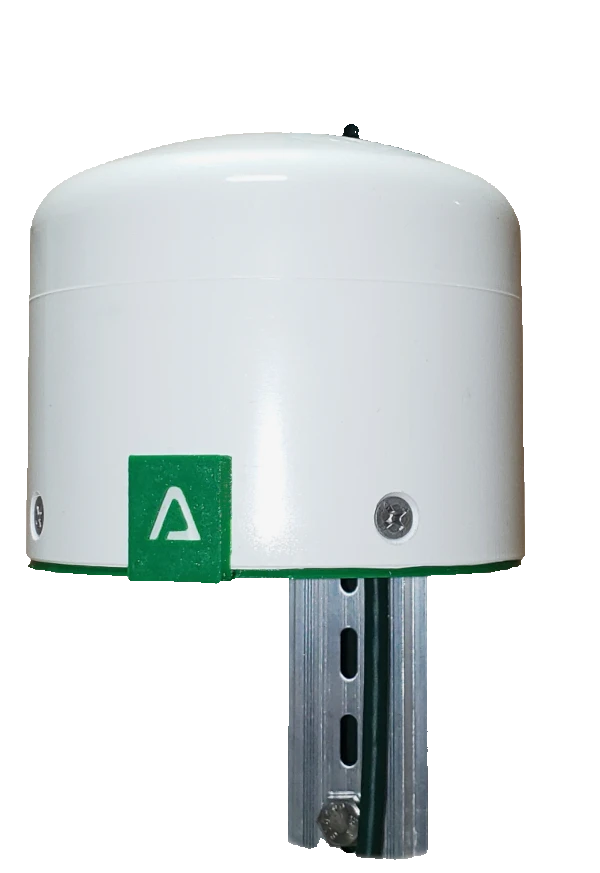 Air Quality / Particulate Matter sensor mounted on a strut channel